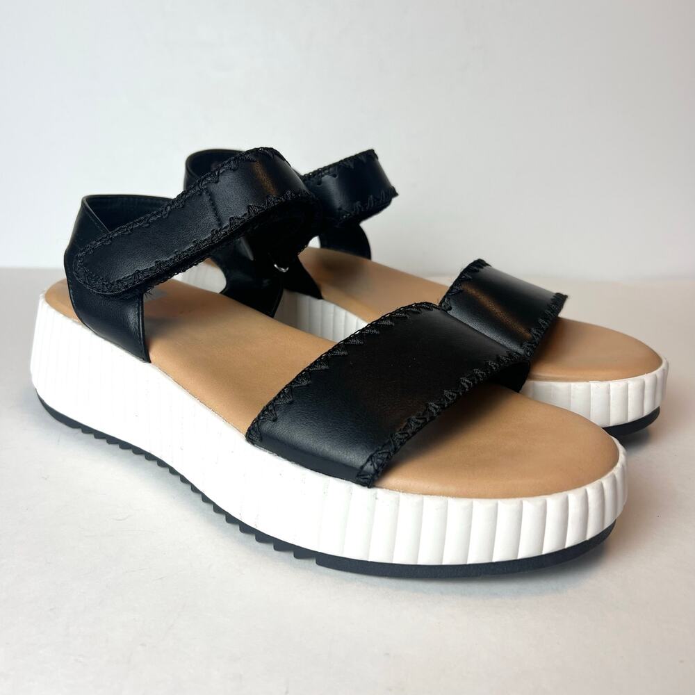 Dolce Vita Franca Women's Flatform Open Toe Sandals Black Sz 11